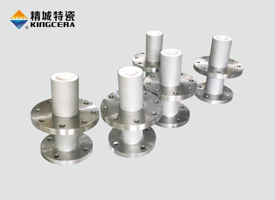 鋰電池行業耐磨陶瓷進料管-增壓管