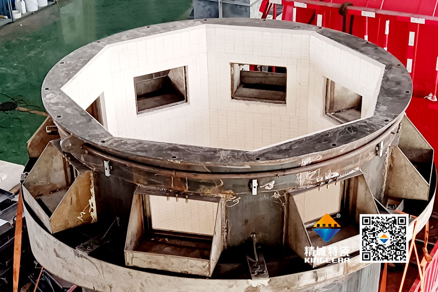 細胞磨筒體內襯K95氧化鋁陶瓷防磨方案